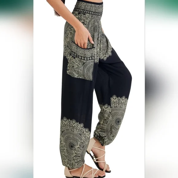 Joob Joob Boho Pants Women - S/M.  Hippie Harem Pants - Picture 3 of 10